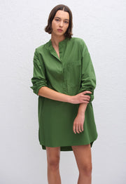 Popover Mini Shirt Dress - Cactus - Matteau